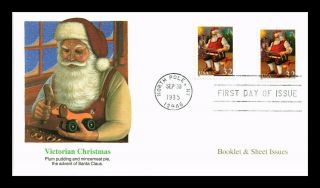 Dr Jim Stamps Us Victorian Christmas Santa Claus Toy Factory Fdc Cover Combo