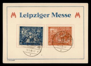 Dr Who 1949 Germany Leipziger Messe Postal Card C134753