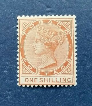 Tobago Stamp,  Scott 24 And Hinged With A Crease.