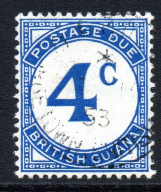 British Guiana 4 Cent Postage Due Stamp C1940 - 55