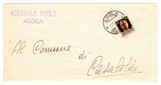 Italy Italian Rsi 1944 Postal History Cover