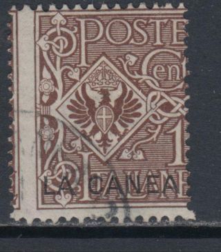 Italy - La Canea (creta) 1905 1 Cent.  Shifted Perforation Cv 100$ Very Rare