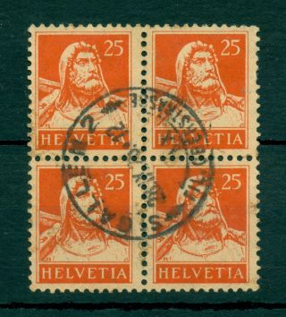 Switzerland 1921 Stamp In Block Of 4 Portrait - Mi.  No 168