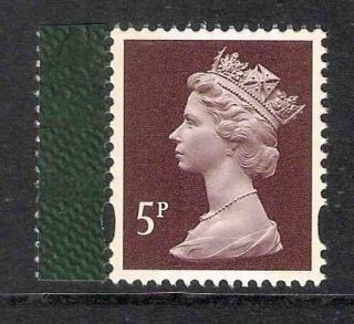 Gb 2009 Sg Y1762 5p Chocolate Litho 2 Bands Darwin Booklet Stamp Mnh (ex Y1743s)