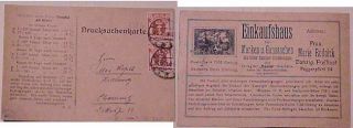 German Danzig 73 Pair Cat.  $50.  00 To Chemnitz 31 - 12 - 1921