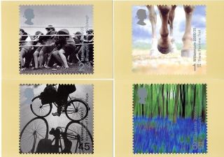 Gb Postcards Phq Cards Set 221 2000 Stone & Soil July Millennium Set
