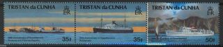 Tristan Da Cunha 1993,  Boats,  Ships Set,  Sc 528 - 530 Mnh