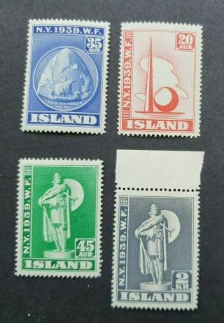 1939 York Set Vf Mnh Iceland Island Islande B186.  10 0.  99$