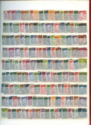 Sweden Stockpage Full Of Stamps W411