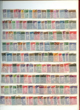 Sweden Stockpage Full Of Stamps W409