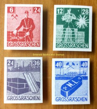 Ebs Germany 1946 Locals Grossraeschen Großräschen Michel 43b - 46b Mnh 739