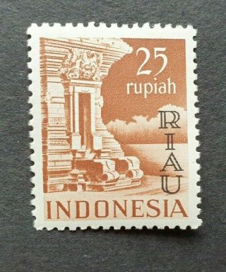 Early Riau Surcharge 25 Rupiah Vf Mnh Indonesia IndonesiË 272.  34 0.  99$