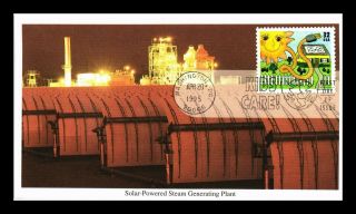 Us Cover Earth Day Solar Powered Steam Generating Plant Kids Care All Over Fdc