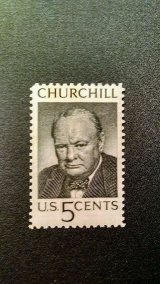 Us 5c Postage Stamp Sc 1264 Winston Churchill Memorial Mnh 1965