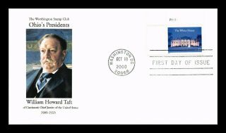 Dr Jim Stamps Us Ohio Presidents William Howard Taft White House Fdc Cover