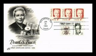 Dr Jim Stamps Us Pearl S Buck Great Americans Combo Art Craft First Day Cover
