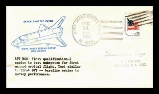 Dr Jim Stamps Us Space Shuttle Test Event Cover White Sands 1978