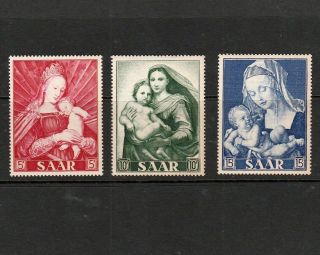 Saar (saargebiet) 1953 Marian Year (rubens,  DÜrer &c) Stamps Unmounted