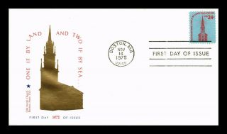 Dr Jim Stamps Us Old North Church Americana First Day Cover Boston