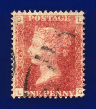 1868 Sg43 1d Red Plate 118 Lg Paler Shade Clear Profile & Plate Good Cily