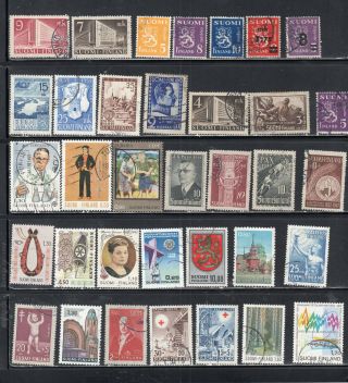 Finland Europe Stamps Canceled Lot 55022