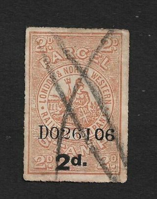 Gb London & North Western Railway Co.  : Parcel Stamp 2d