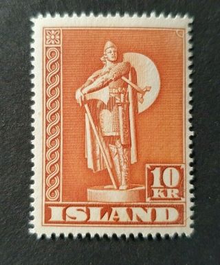 Early Definitives 10kr Vf Mnh Iceland Island Islande V236.  12 0.  99$