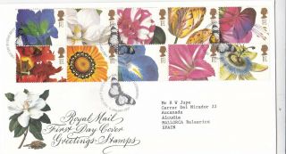 Gb 1997 Greetings Stamps Fdc Edinburgh Cds With Enclosure Vgc