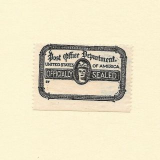 Us Scott Ox21 Post Office Seal Stamp,  Sog