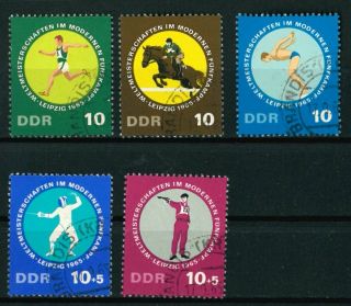 Germany Ddr Old Stamps 1965 - World Championship Of Pentathlon -