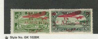 Alaouites,  French,  Postage Stamp,  C17,  C20 Lh,  1929 - 30,  Jfz