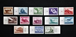 Germany - Third Reich 1944 - Wehrmacht & Armed Forces Set Of 13 - Mnh