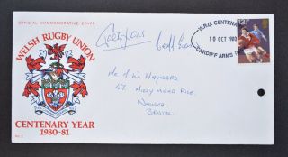 Fdc,  1980 Sports,  Welsh Rugby Union Centenary Cover,  Signed By 2 Players?