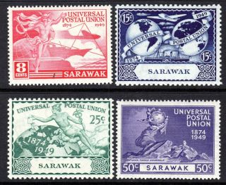 Sarawak 1949 Upu Set Sg167 - 170 Lm/mint