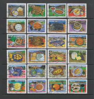France 2010 Booklet Stamps,  French Food,  Fine,  24 Stamps
