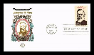 Dr Jim Stamps Us President Rutherford B Hayes Fdc House Of Farnum Cover