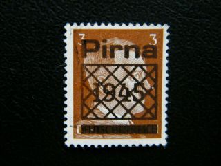 Local Germany 1945 Overprint Pirna Mnh