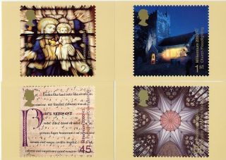 Gb Postcards Phq Cards Set 225 2000 Spirit & Faith November Millennium Set