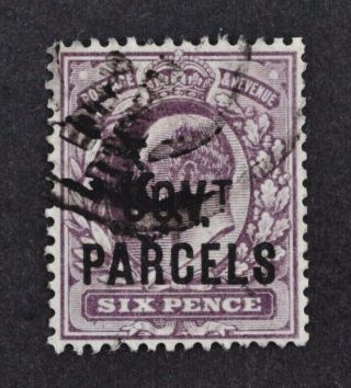 Kevii,  1902,  6d.  Pale Dull Purple Govt Parcels Value Sg O76,  Condt,  Cat £60