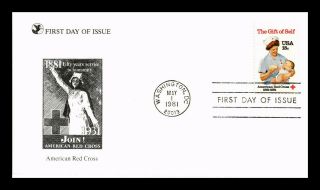 Dr Jim Stamps Us Red Cross Nurse First Day Cover Washington Dc