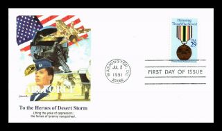 Dr Jim Stamps Us Heroes Of Desert Storm First Day Cover Washington Dc