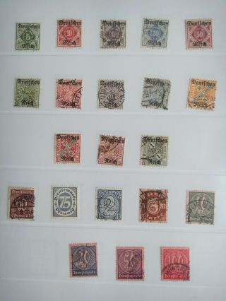 Germany 1920 - 1923 Stamps Deutsches Reich Deutschland German