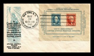 Us Cover Postage Stamp Centenary Souvenir Sheet Fdc Scott 948 Ioor Addressed
