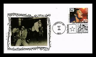Dr Jim Stamps Us Billie Holiday Jazz Singer Fdc Cover Photo Cachet Greenville
