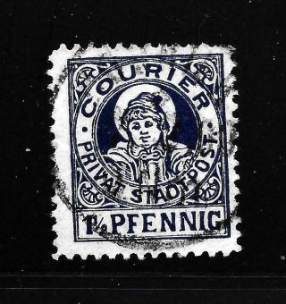 Hick Girl Stamp - Old German Courier Private Statpost X9298