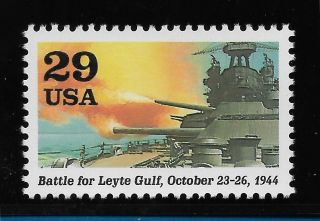 Us 1994 2838i Ww2 Battle For Leyte Gulf (october 23 - 26,  1944) Mnh