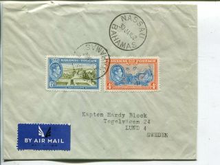 Bahamas Air Mail Cover To Sweden 30.  1.  1962
