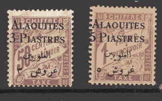 Alaouites 1925 Postage Due - - 50c And 1p