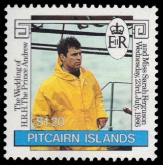 Pitcairn Island 276 (sg291) - Prince Andrew Royal Wedding (pa81637)
