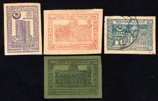Azerbaijan 1921 Group Of Stamps Liapin 21 - 22,  25,  30 Mh False Cv=25€